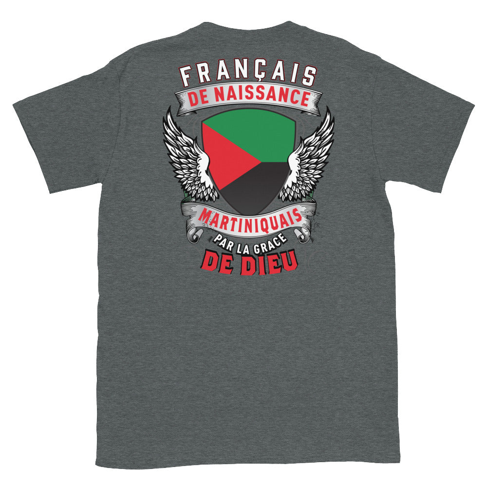 T-shirt Martinique gris foncé - Français, Belge, Suisse, Canadien