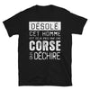 T-shirt Corse noir - Désolé ce mec est pris par une fille