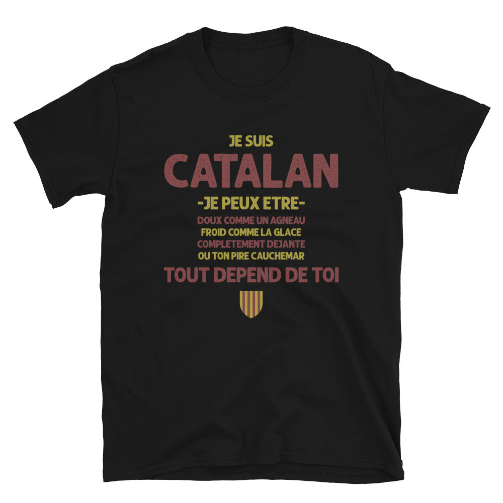 Catalan tout depend de toi - T-shirt Standard - Ici & Là - T-shirts & Souvenirs de chez toi