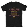 T-shirt Catalan noir - Tout dépend de toi avec humour