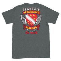 Thumbnail for T-shirt Alsacien bleu marine - texte humoristique sur les origines