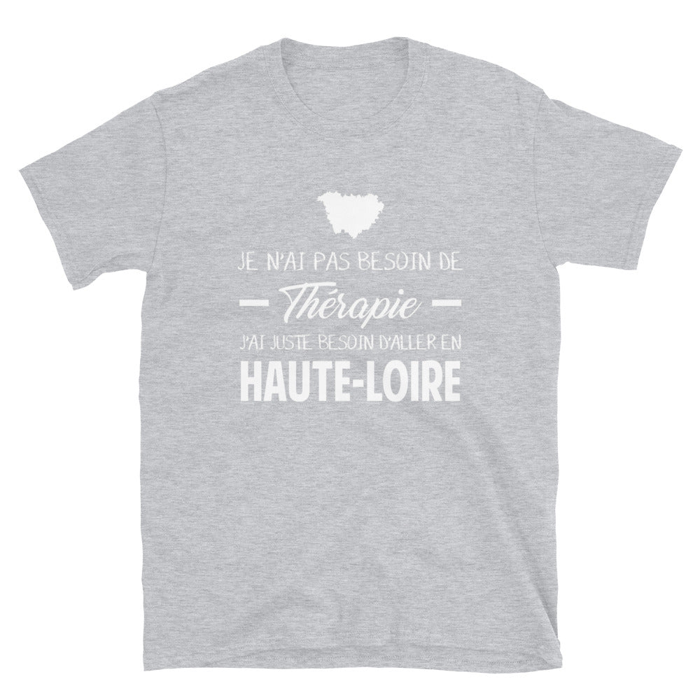 T-shirt Haute-Loire gris sport - Confort et fierté locale