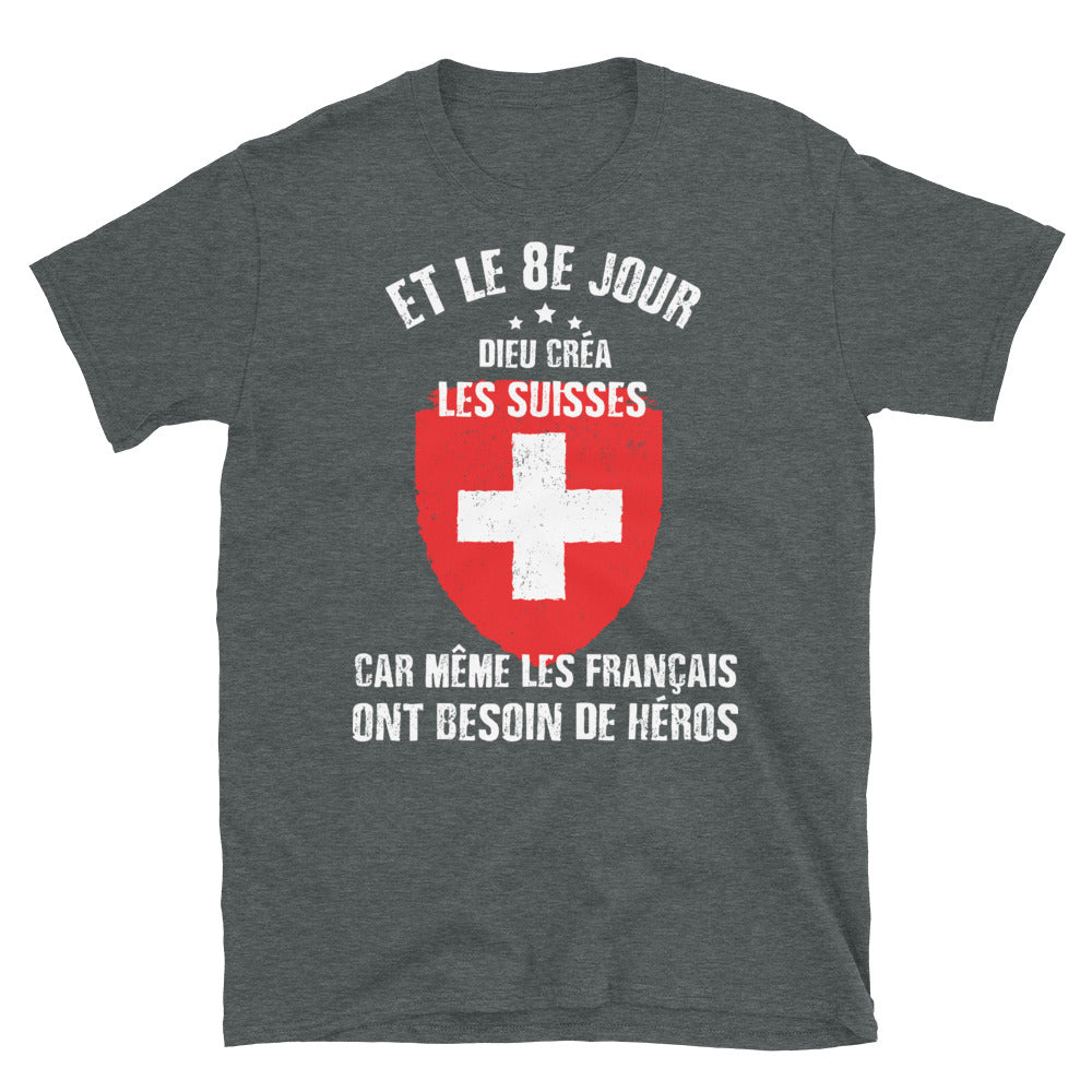 8e-jour-suisses T-shirt Standard - Ici & Là - T-shirts & Souvenirs de chez toi