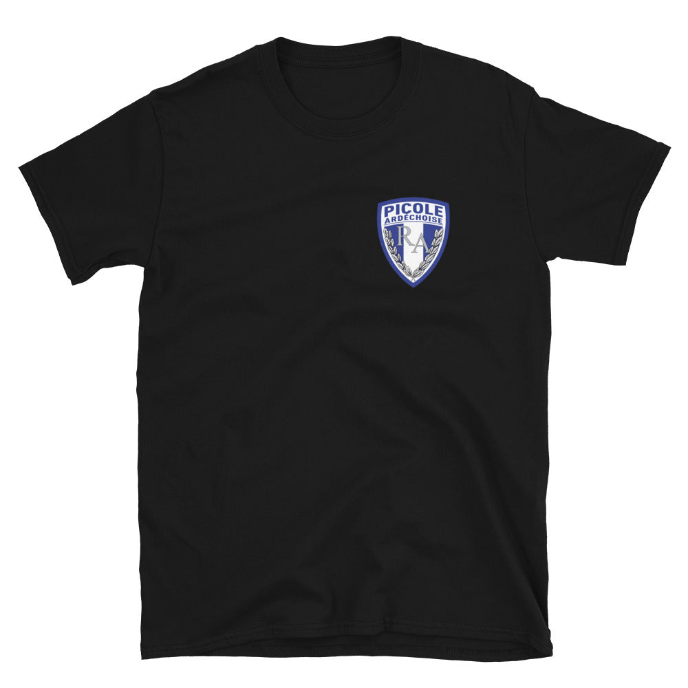 T-shirt Ardéchois noir - Picole Ardéchoise humoristique