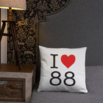 I love 88 Les Vosges - NY style - Coussin décoratif - Ici & Là - T-shirts & Souvenirs de chez toi