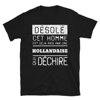 Thumbnail for T-shirt Hollandais noir - Désolé ce mec est pris