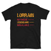 T-shirt Lorrain gris foncé chiné - texte humoristique sur les origines