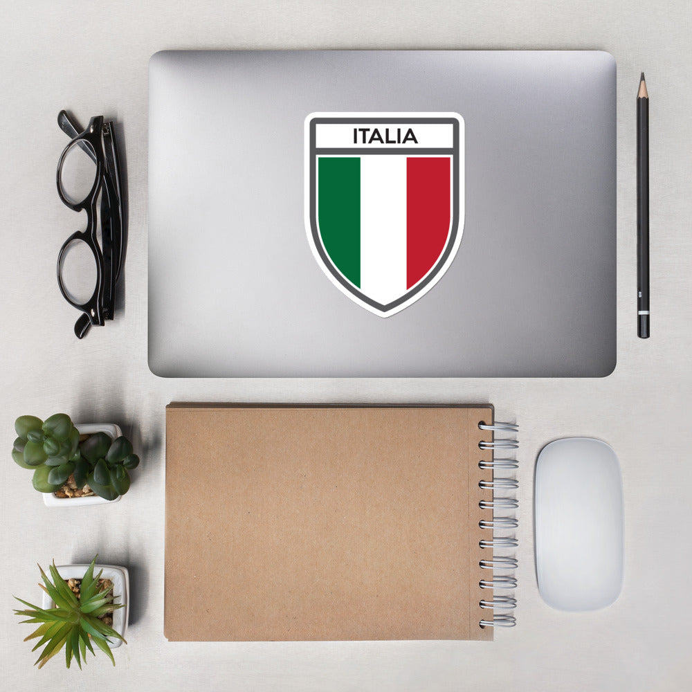 Autocollant Italie vert blanc rouge - Drapeau tricolore