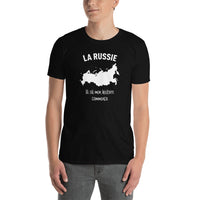 Thumbnail for T-shirt Russie marine - Mon histoire commence avec fierté