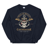 Thumbnail for Sweatshirt Bretagne bleu marine dos - Fierté des pirates bretons