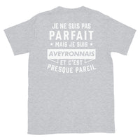 Thumbnail for T-shirt Aveyron gris sport - Je ne suis pas parfait mais Aveyronnais