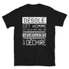 T-shirt Réunion noir - Désolé ce mec est pris par une fille