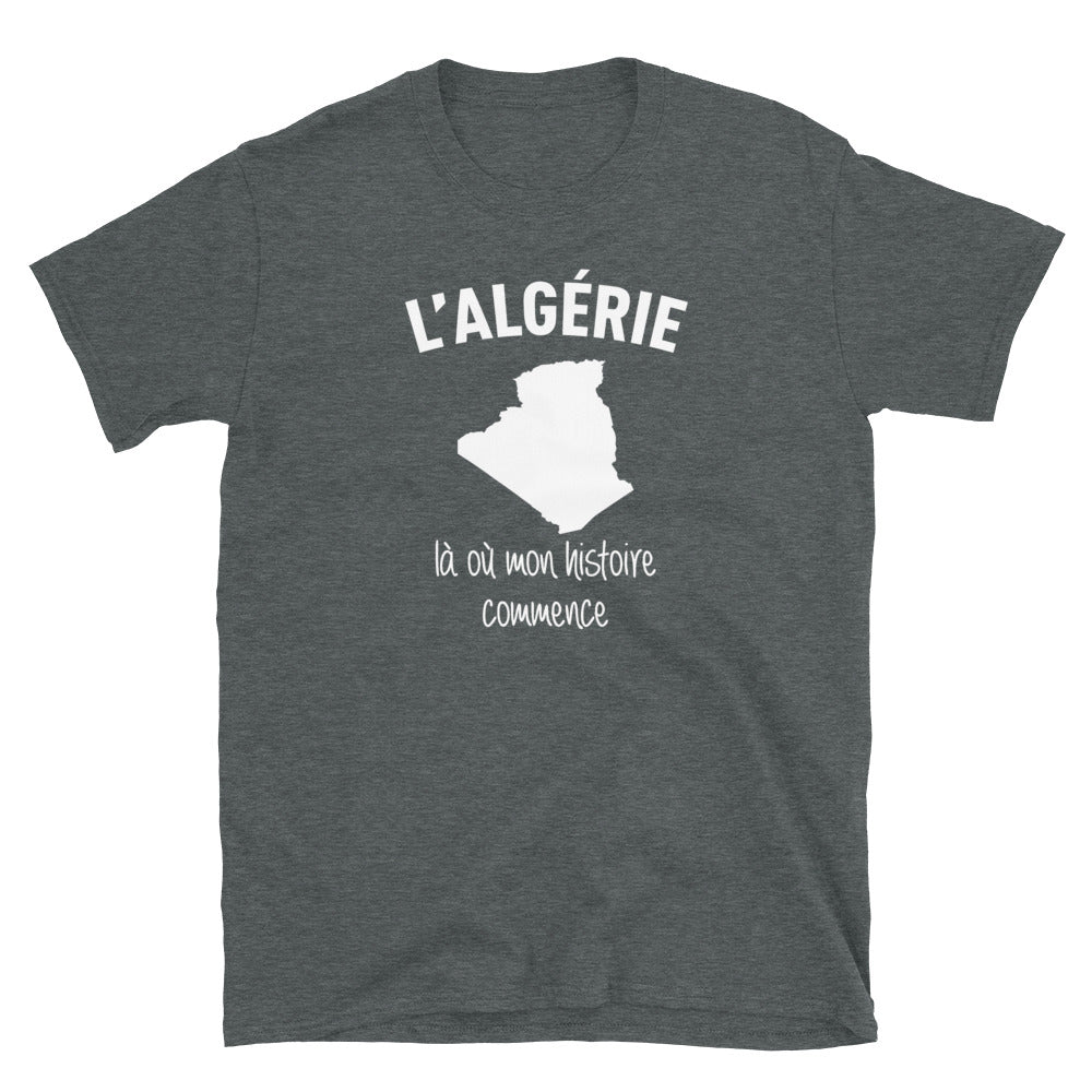 Algérie là où mon histoire commence - T-shirt Standard - Ici & Là - T-shirts & Souvenirs de chez toi