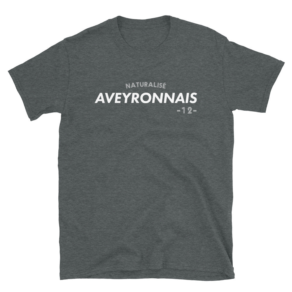 T-shirt Aveyron noir - Naturalisé avec humour et fierté