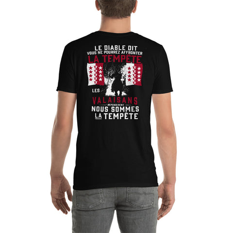 Valaisans, nous sommes la tempête - T-shirt Standard - Ici & Là - T-shirts & Souvenirs de chez toi