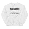 Sweatshirt ariège noir - Definition Boudu Con - vue face