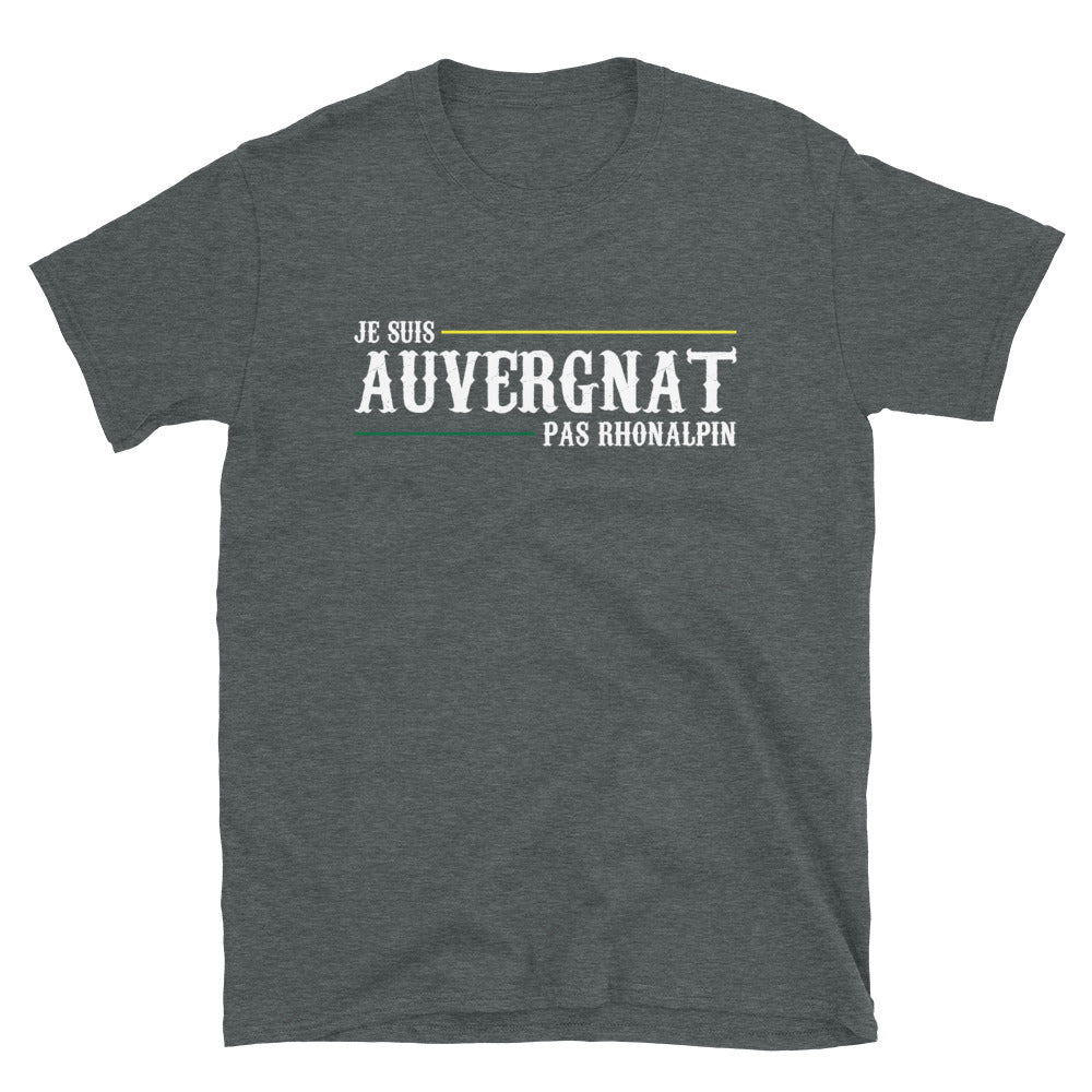 T-shirt Auvergne gris foncé chiné - Je suis Auvergnat pas
