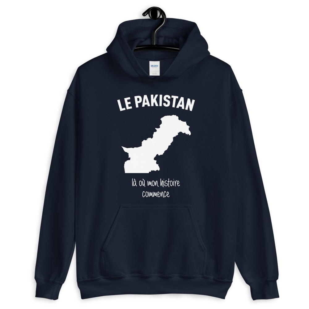Sweatshirt Pakistan bleu marine - Mon histoire commence ici