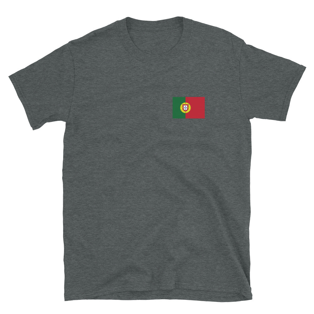 T-shirt Portugal gris sport - Je n'ai pas choisi d'être portugais