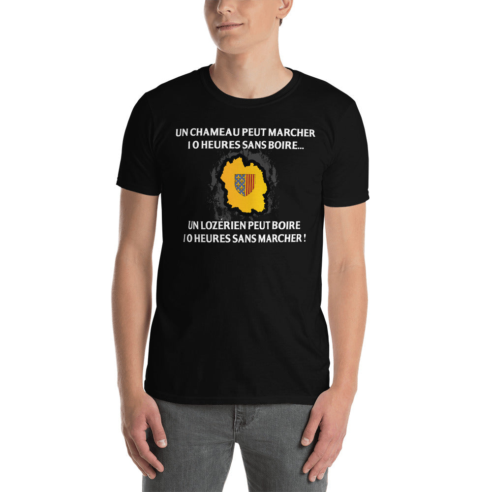 T-shirt Lozérien gris foncé chiné - 10 heures sans marcher