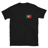 Je n'ai pas choisi d'être portugais, j'ai juste eu de la chance - T-shirt Unisexe à Manches Courtes imprimé deux recto verso - Ici & Là - T-shirts & Souvenirs de chez toi