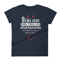 Thumbnail for Auvergnates & le Diable T-shirt à Manches Courtes pour Femmes - Ici & Là - T-shirts & Souvenirs de chez toi