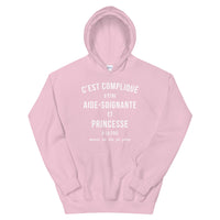 Thumbnail for Sweatshirt Aide-soignante noir - design chic et douillet
