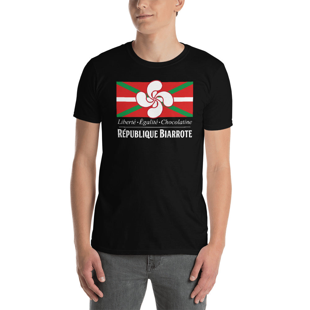 T-shirt Biarritz noir dos - Fierté locale et confort