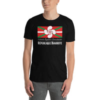 Thumbnail for T-shirt Biarritz noir dos - Fierté locale et confort