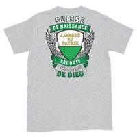 Thumbnail for T-shirt Suisse gris sportif - texte humoristique sur les origines