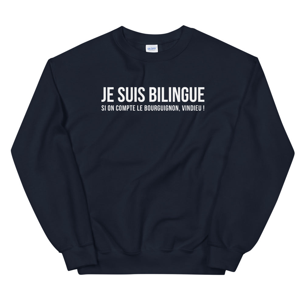 Bilingue bouguignon Bourgogne - Sweatshirt - Ici & Là - T-shirts & Souvenirs de chez toi