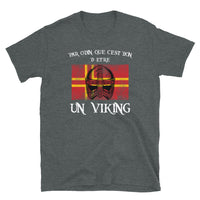 Thumbnail for T-shirt Normandie gris sport - Que c'est bon d'être un Viking