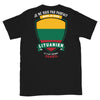T-shirt Lituanien noir - Je ne suis pas parfait mais