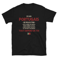 Thumbnail for T-shirt Portugal noir - Tout dépend de toi