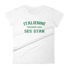 T-shirt Italie blanc - Toujours avec ses stan en coton