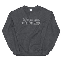Thumbnail for Sweatshirt Cantalouse noir - fée pas chier cette cantalouse