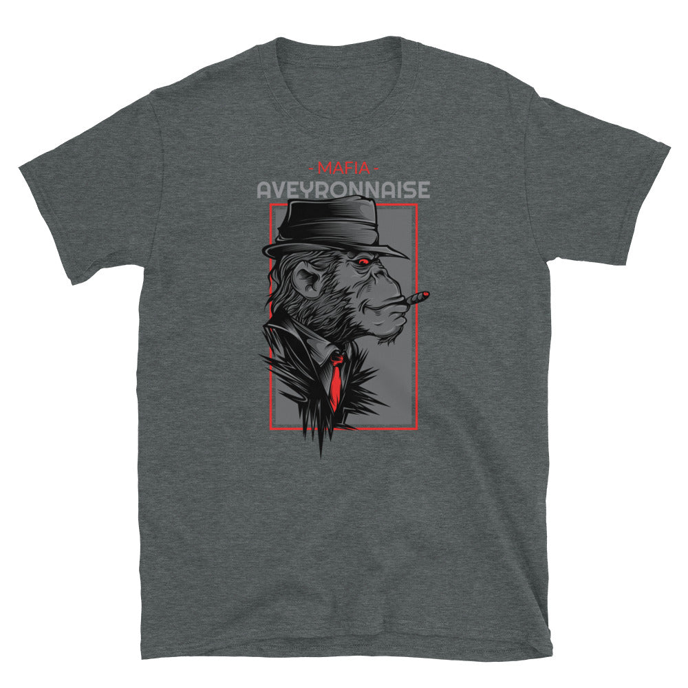 T-shirt Aveyron gris sport - Mafia avec humour