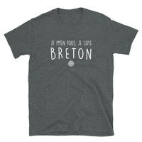 Thumbnail for T-shirt Bretagne bleu marine dos - M'en fous je suis Breton !