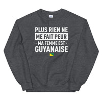 Thumbnail for Sweatshirt Guyanaise bleu marine - Ma femme est Guyanaise