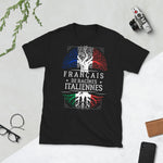 Français de Racines Italiennes - T-shirts Unisexe Standard - Ici & Là - T-shirts & Souvenirs de chez toi