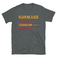 Thumbnail for T-shirt Normand bleu marine dos - Design humoristique sur les origines