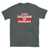 Thumbnail for T-shirt Occitan gris sport - Occitan pas Français avec drapeau