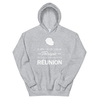 Thumbnail for Sweatshirt Réunion gris foncé dos - Pas besoin de thérapie