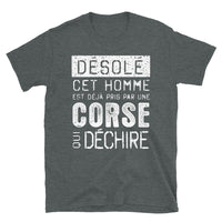 Thumbnail for Désolé pris par un Corse -  T-Shirt standard - Ici & Là - T-shirts & Souvenirs de chez toi