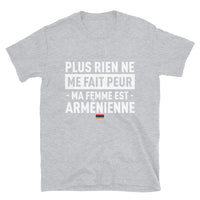 Thumbnail for T-shirt Arménien gris sport - Plus rien ne me fait peur ma femme est