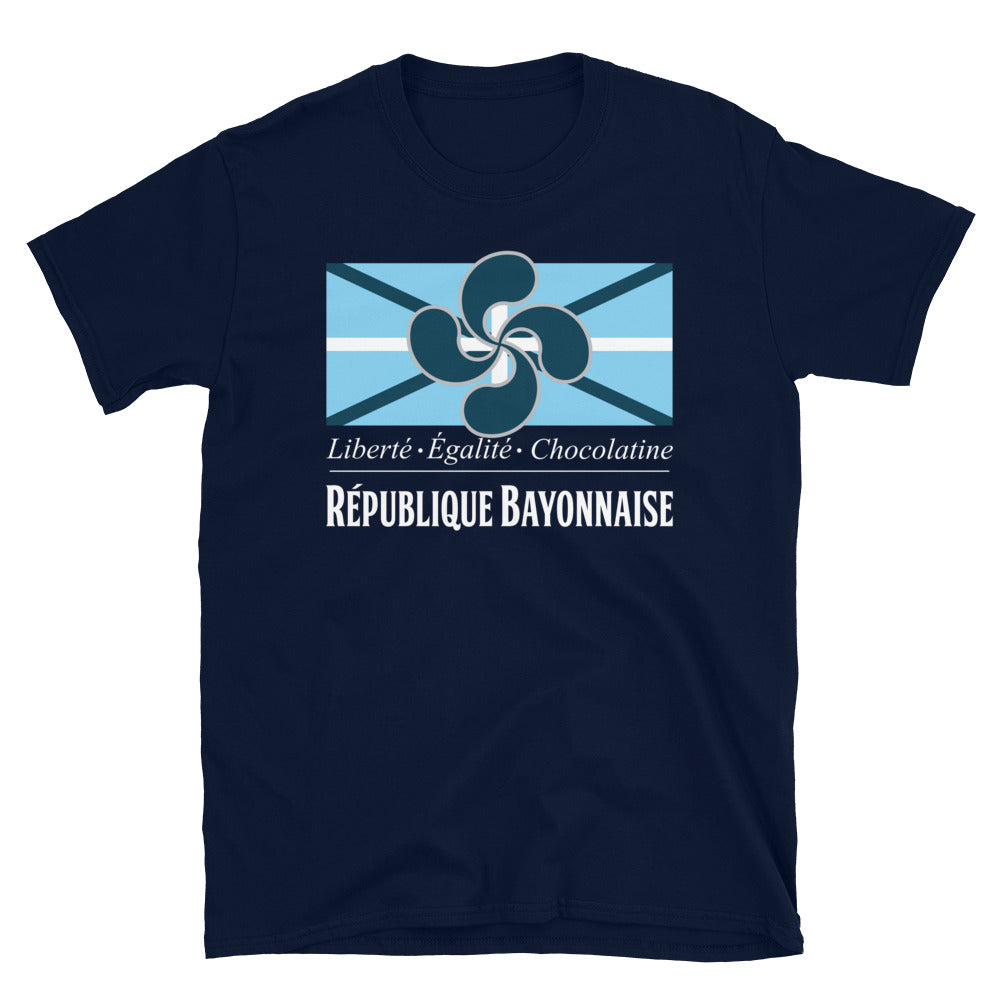 T-shirt Bayonne gris foncé dos - Fierté locale et confort durable