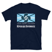 Thumbnail for T-shirt Bayonne gris foncé dos - Fierté locale et confort durable