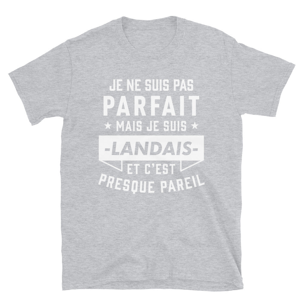 T-shirt Landais bleu marine dos - Fierté et humour du Sud-Ouest