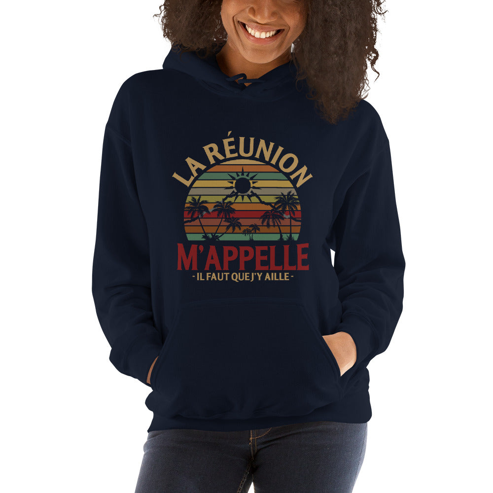 Sweatshirt La Réunion bleu marine - Embarquez pour l'aventure !