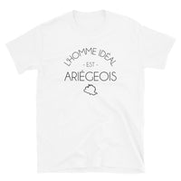 Thumbnail for T-shirt Ariège blanc - L'homme idéal est Ariégeois